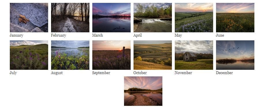 2018 calendar preview