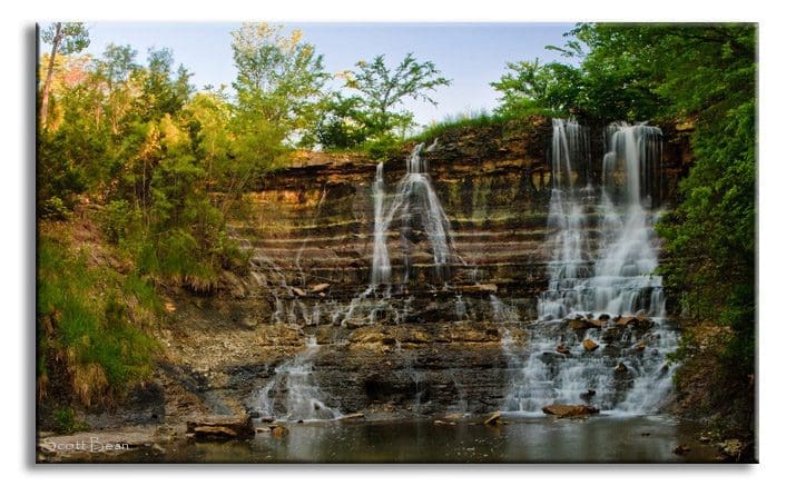 Geary County Lake Waterfall Geary County Lake Waterfall